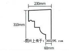 产品分解图型 - 檐口线，型号：SX311-YK-3，规格：230x310mm(3) - 揭阳三象EPS建材 jy.sx311.cc